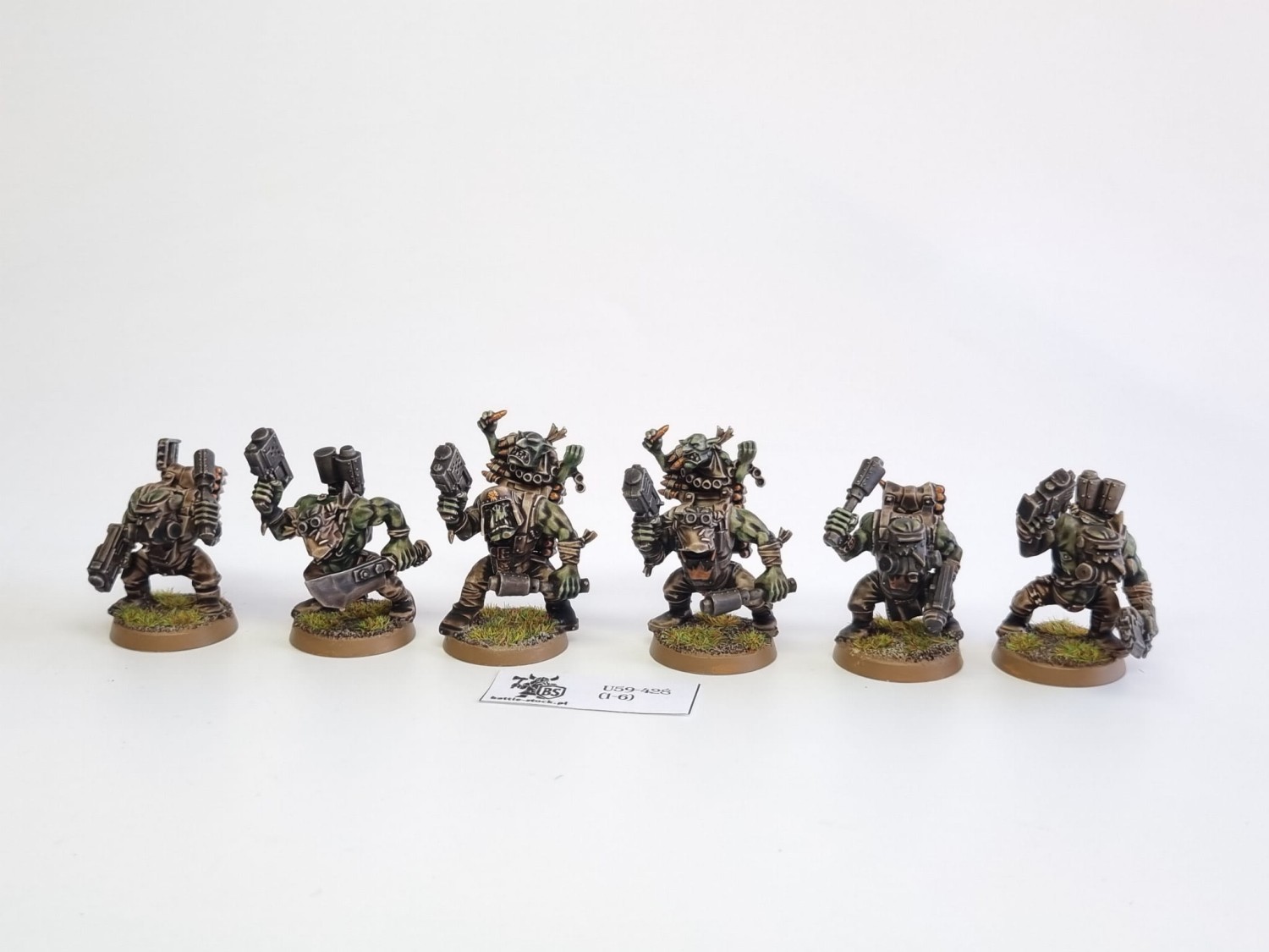 40k ork boyz z metalowymi pałkami