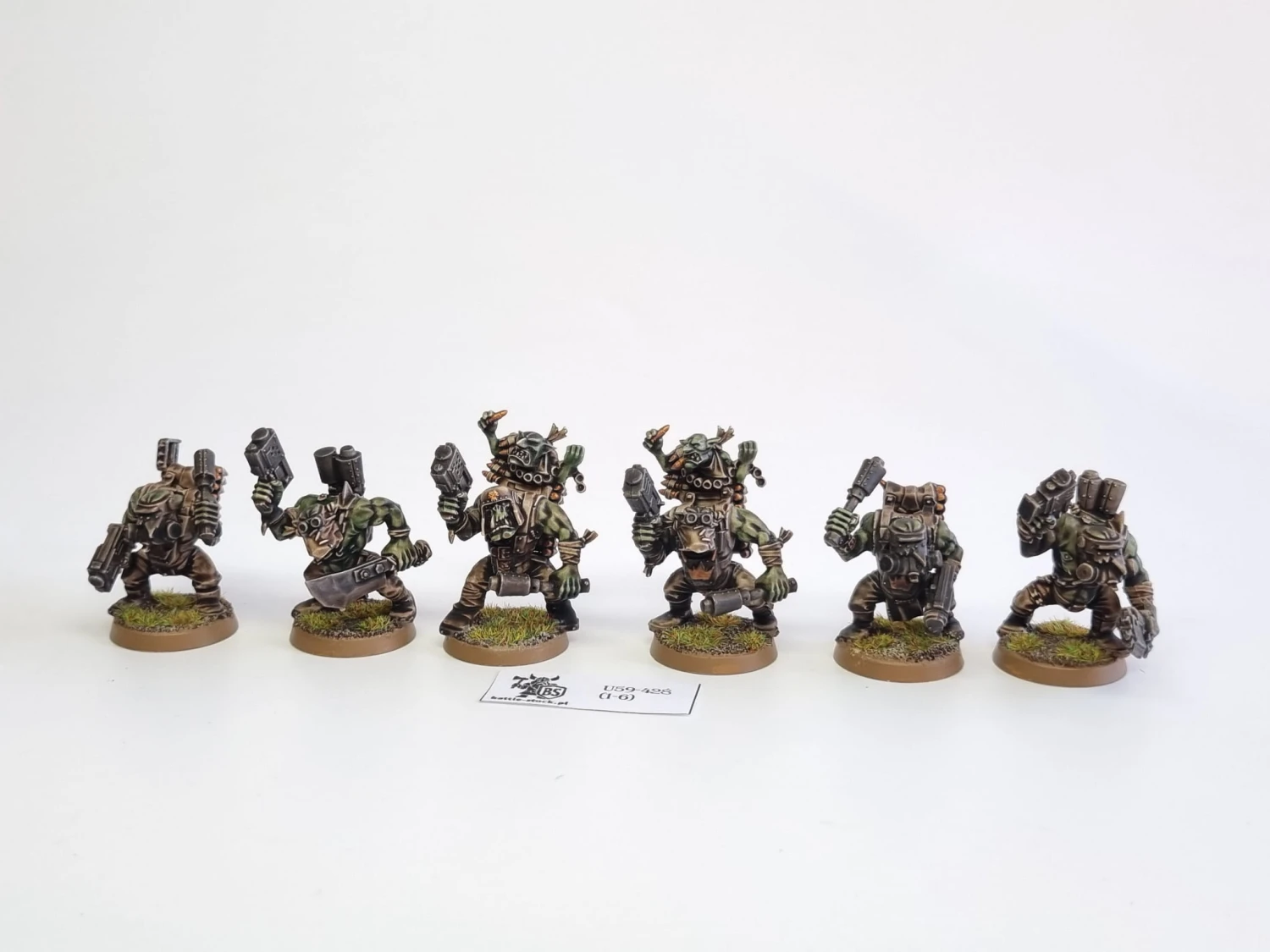 40k ork boyz z metalowymi pałkami