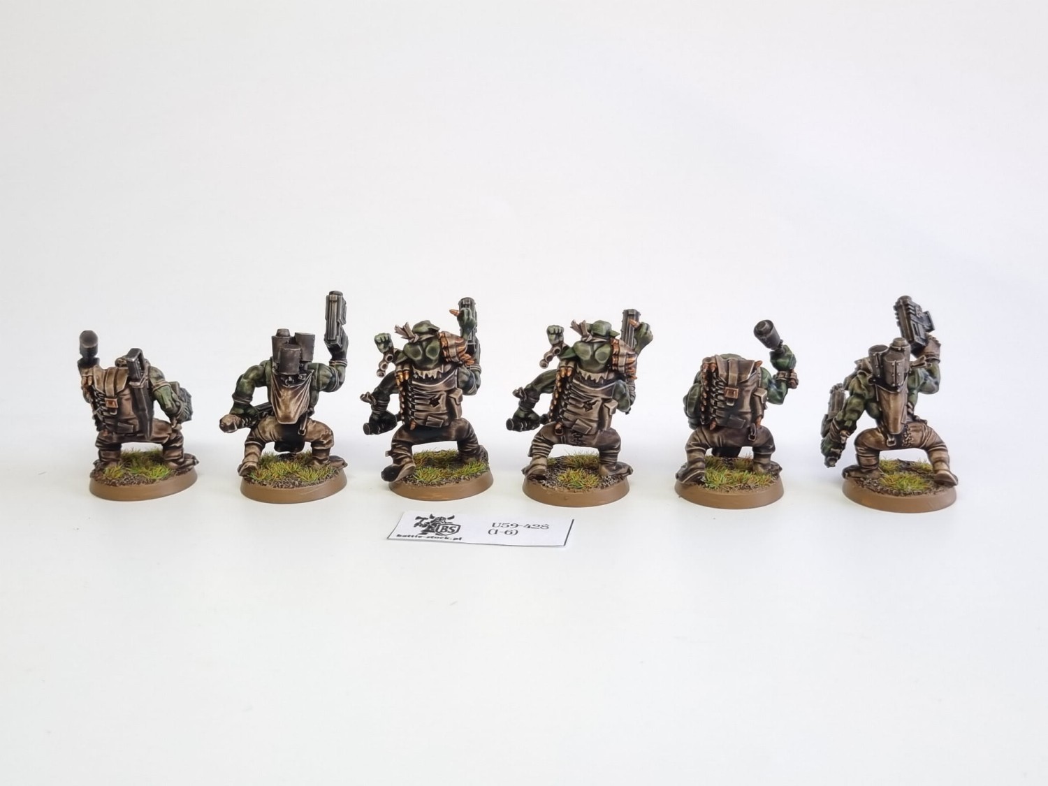 40k ork boyz z metalowymi pałkami