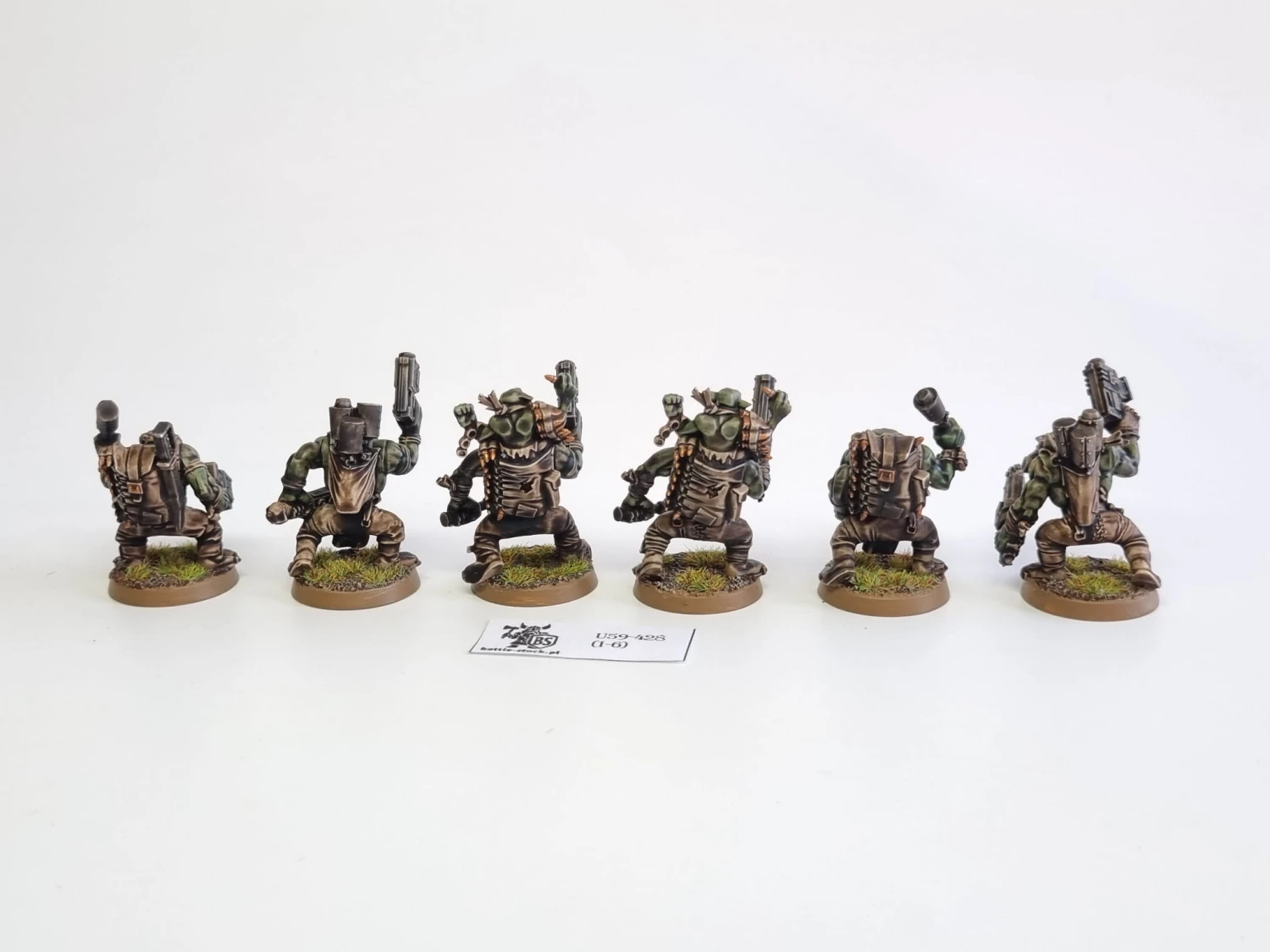 40k ork boyz z metalowymi pałkami