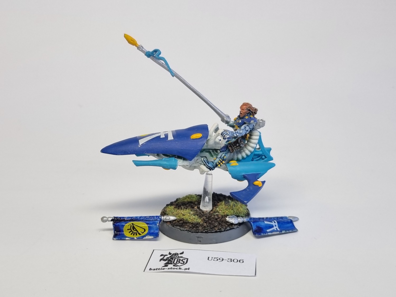 40k autarch on jetbike z metalowymi elementami
