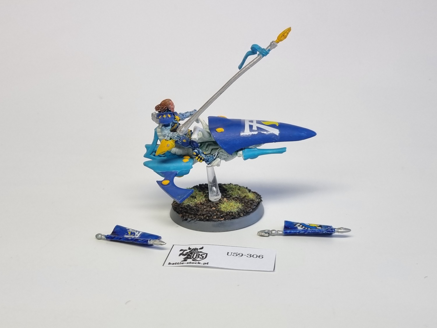 40k autarch on jetbike z metalowymi elementami