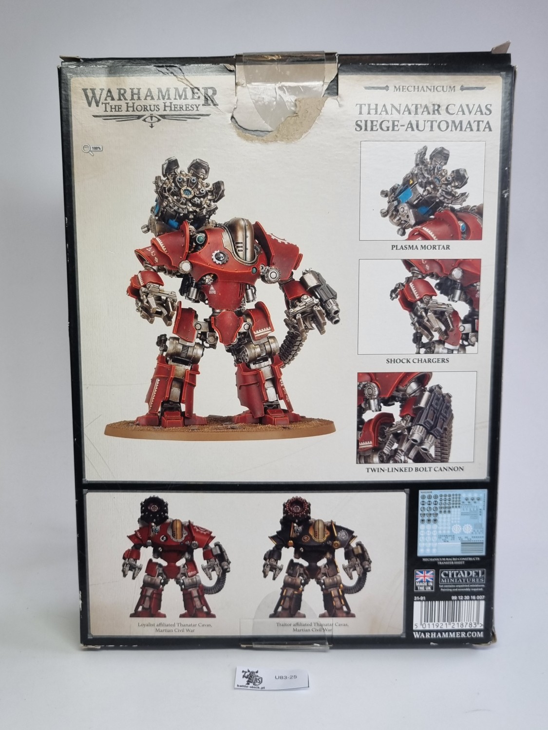 40k Thanatar siege automata podkład leadblecher