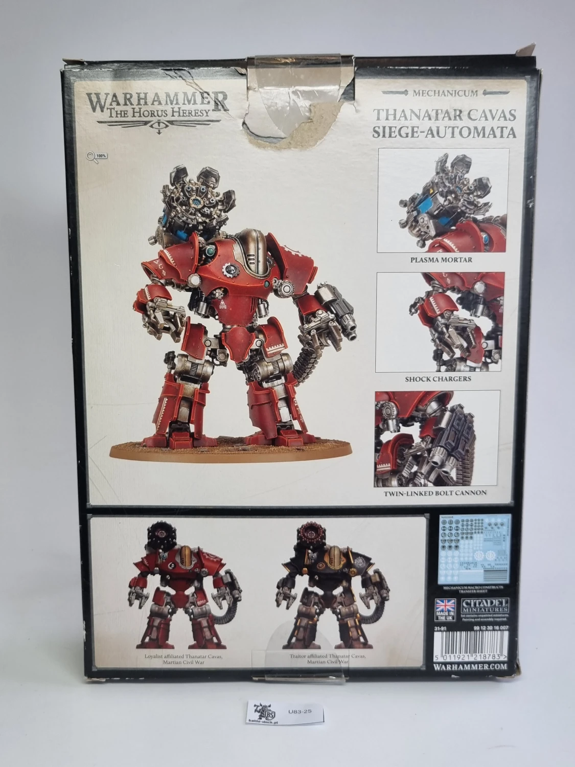 40k Thanatar siege automata podkład leadblecher