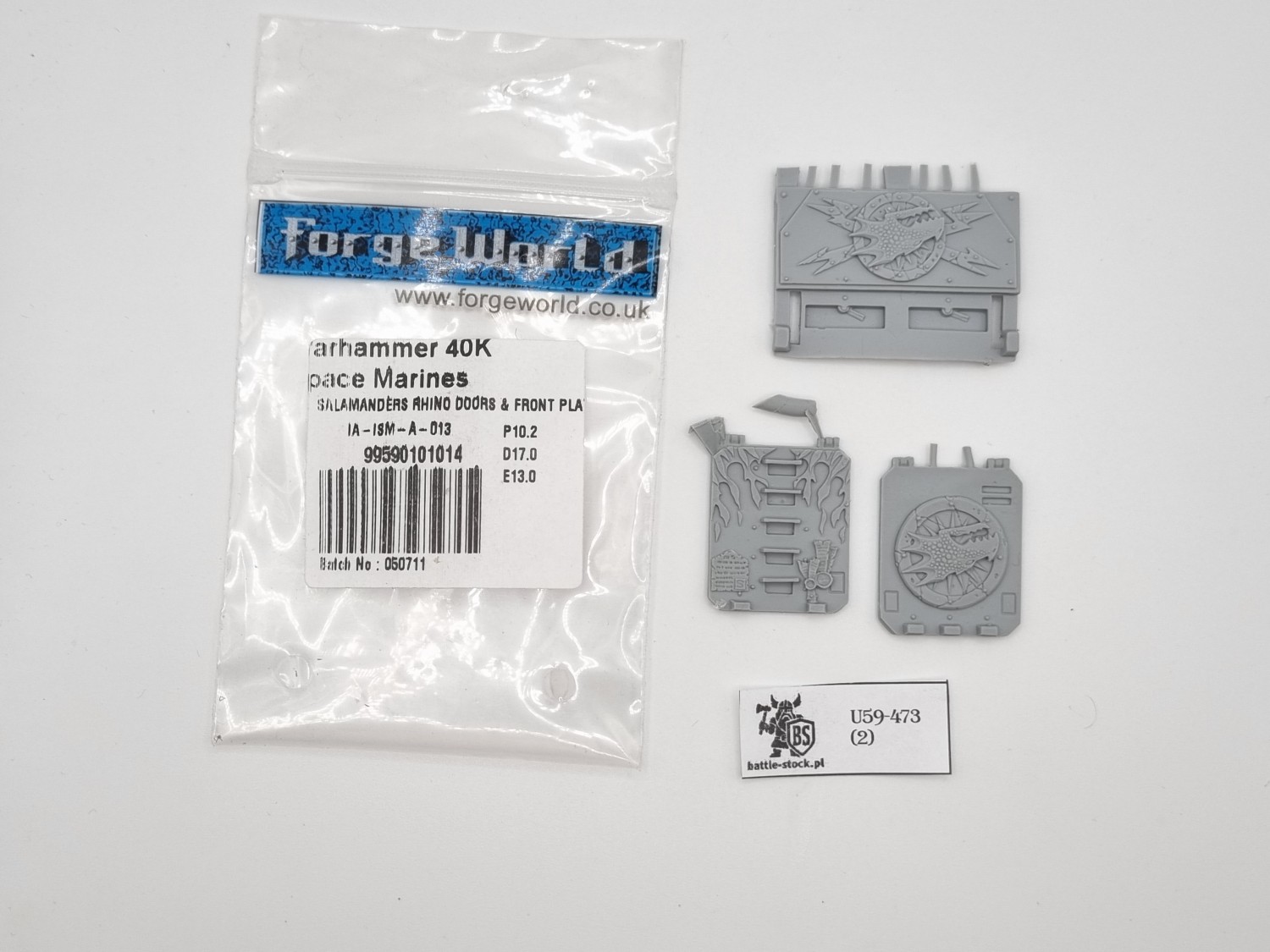 40k FW salamanders rhino door plates