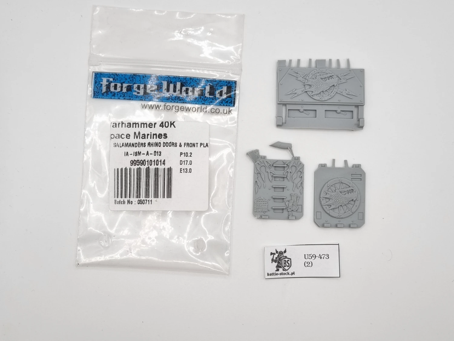 40k FW salamanders rhino door plates