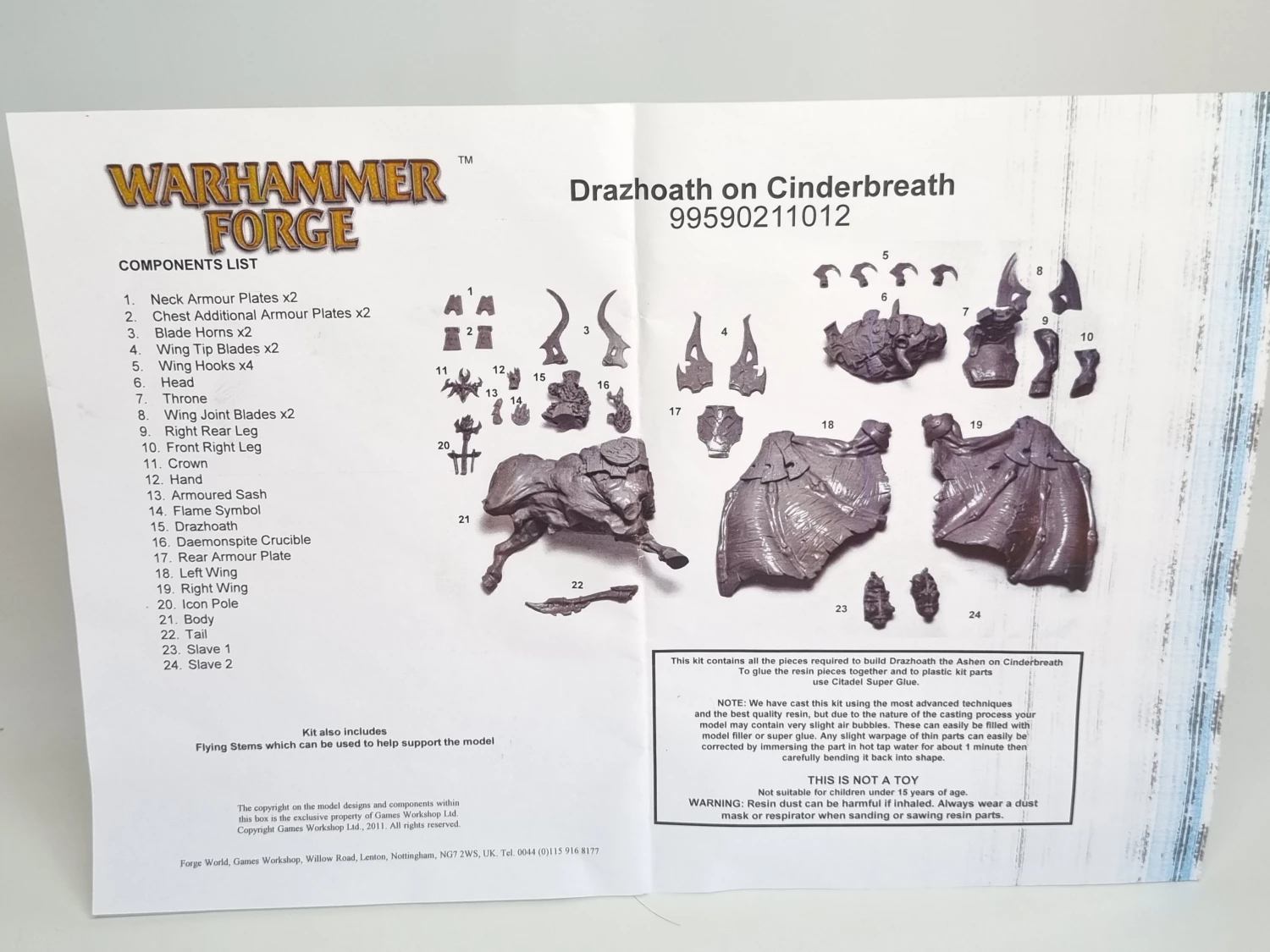 Drazhoath on cinderbreath Forge World