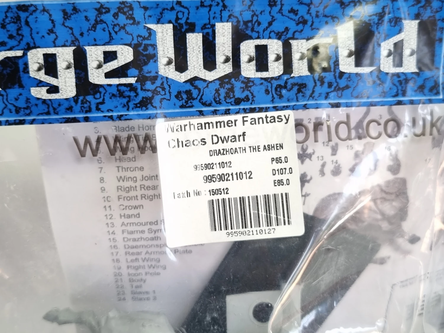 Drazhoath on cinderbreath Forge World
