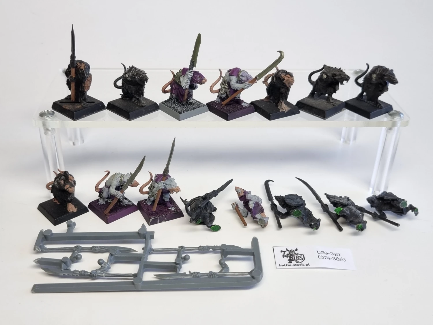 WFB Skaven clanrats uszkodzeni
