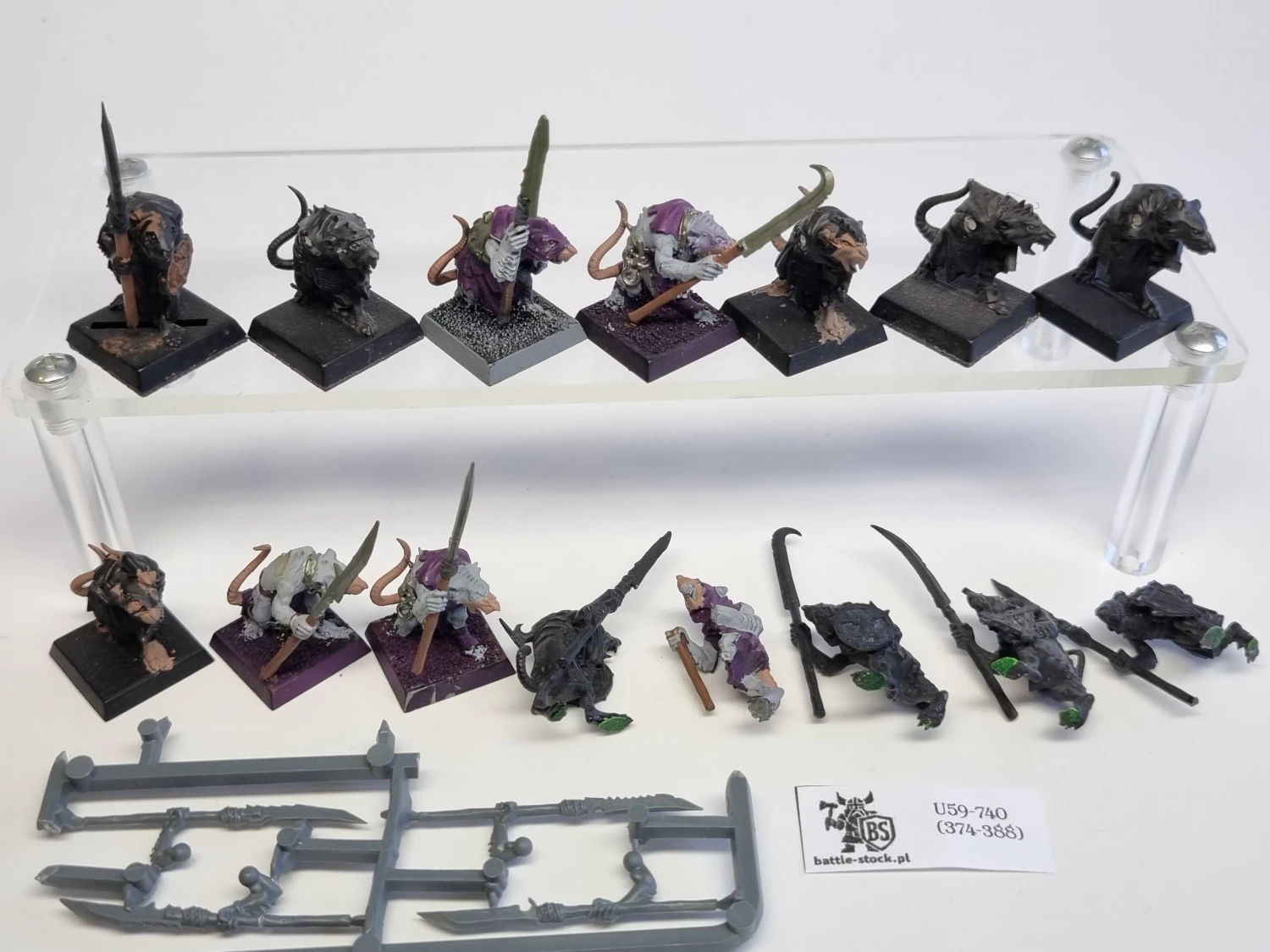 WFB Skaven clanrats uszkodzeni
