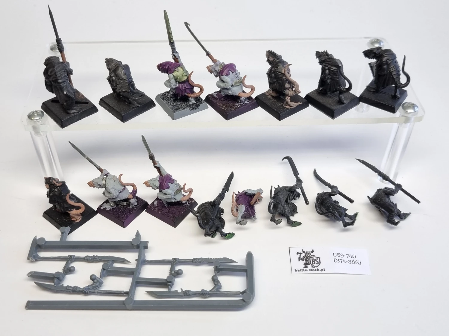 WFB Skaven clanrats uszkodzeni