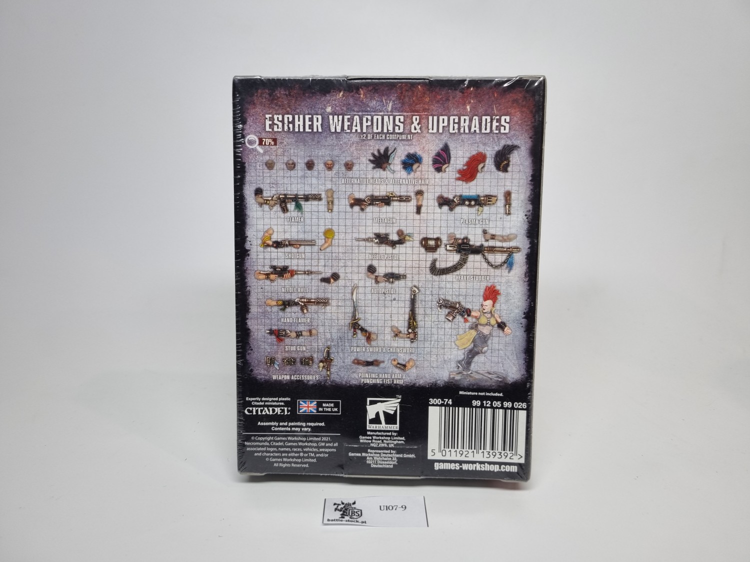 necromunda escher weapons upgrades