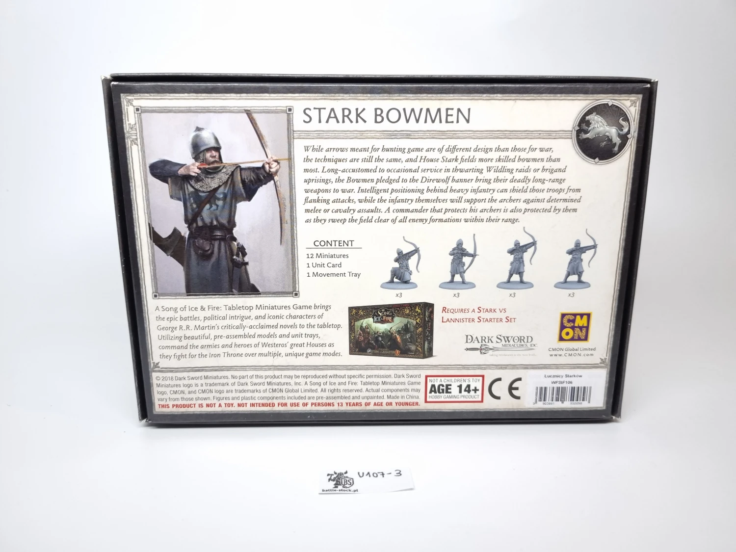 a song of ice anf fire stark bowmen