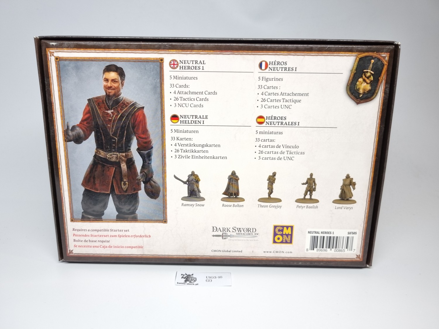 Box a song of ice &amp; fire Neutral heroes 1