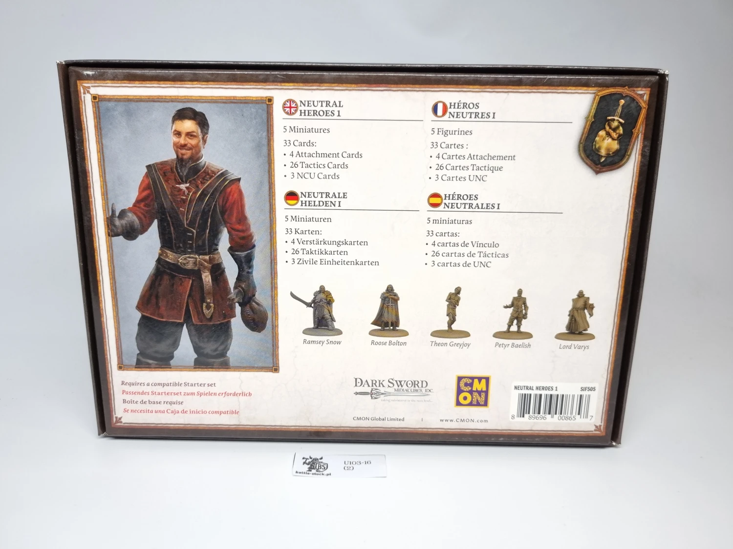 Box a song of ice &amp; fire Neutral heroes 1