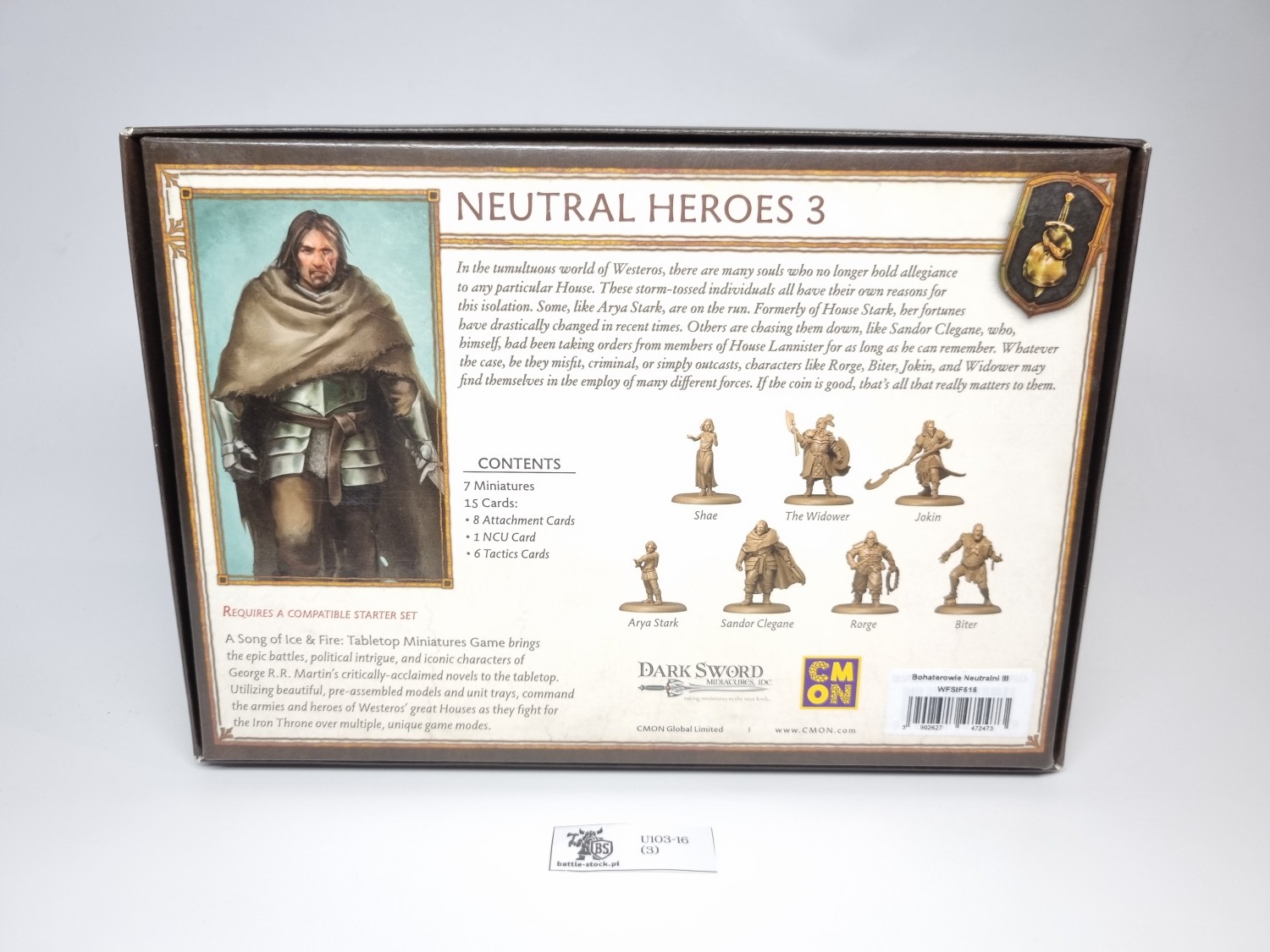 Box a song of ice &amp; fire neutral heroes 3