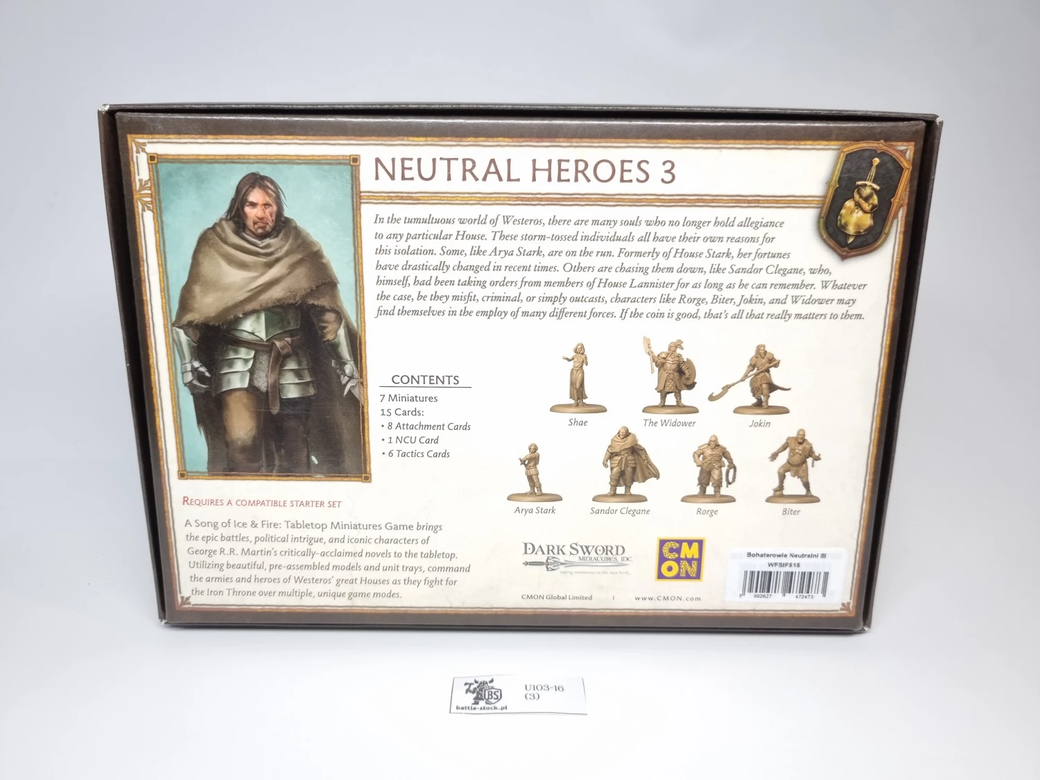 Box a song of ice &amp; fire neutral heroes 3