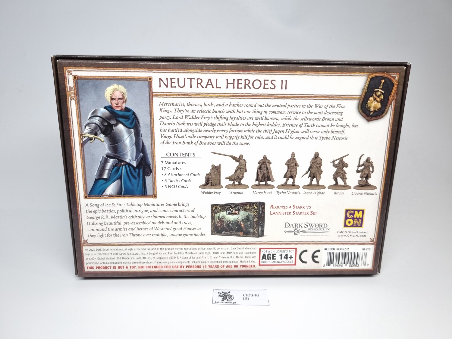 Box a song of ice &amp; fire neutral heroes II