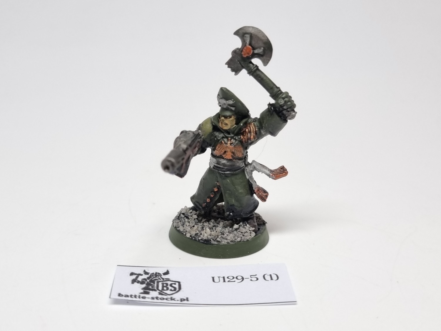 commissar metal z rączką plastikową