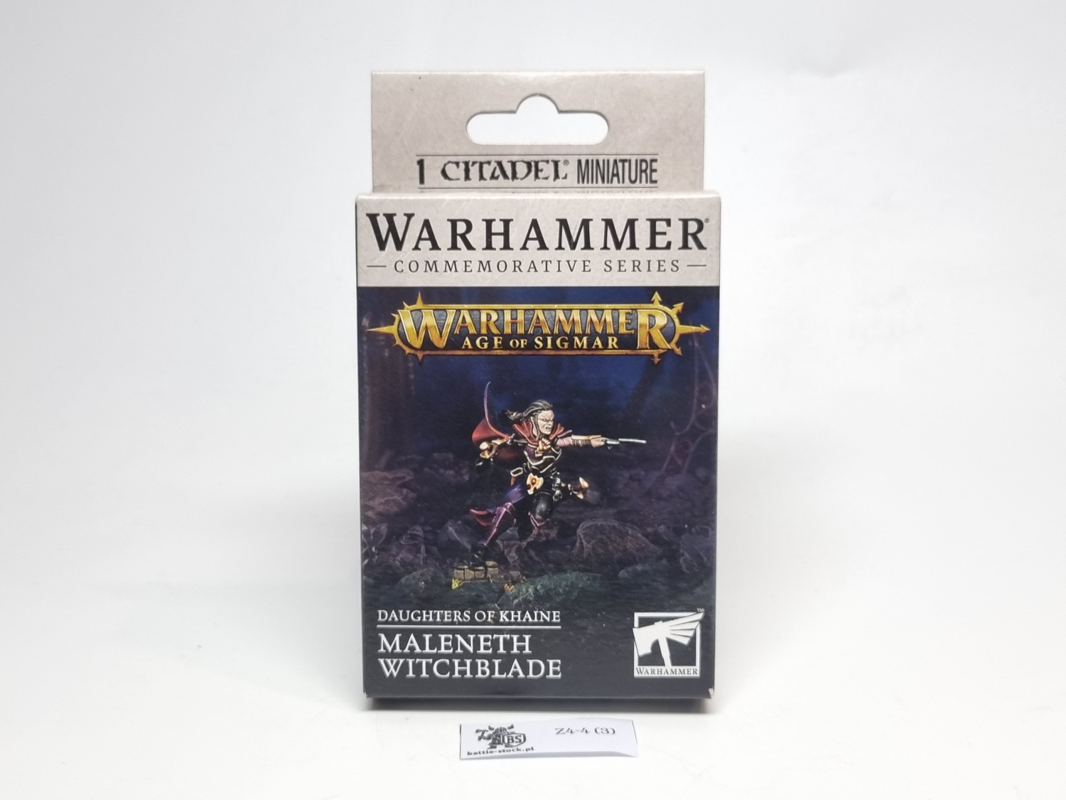 Blister DoK maleneth witchblade na szarym tle z indeksem z przodu.
