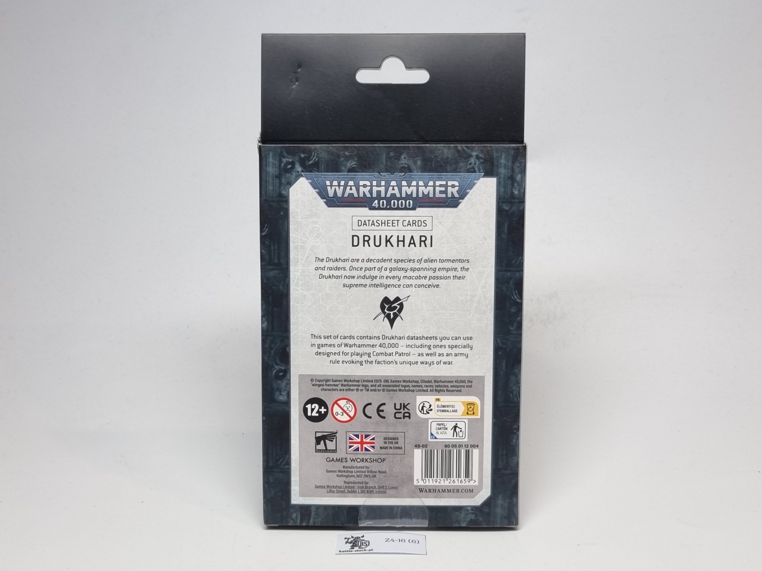 datasheet cards drukhari