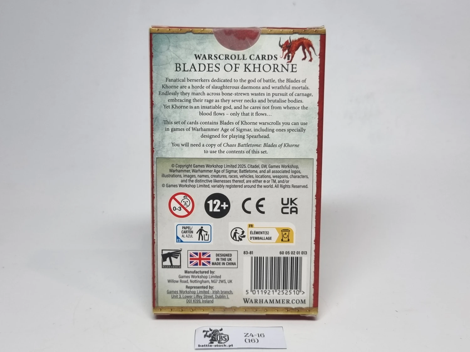 warscroll cards blades of khorne