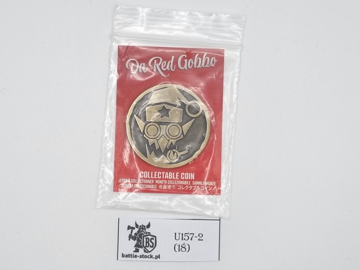collectible coin warhammer Da Red Gobbo