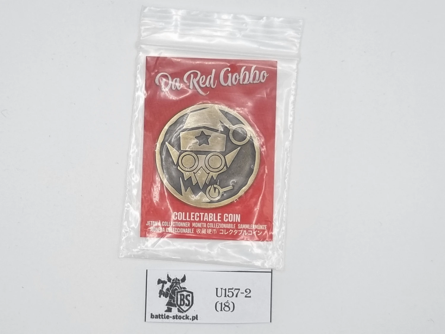 collectible coin warhammer Da Red Gobbo