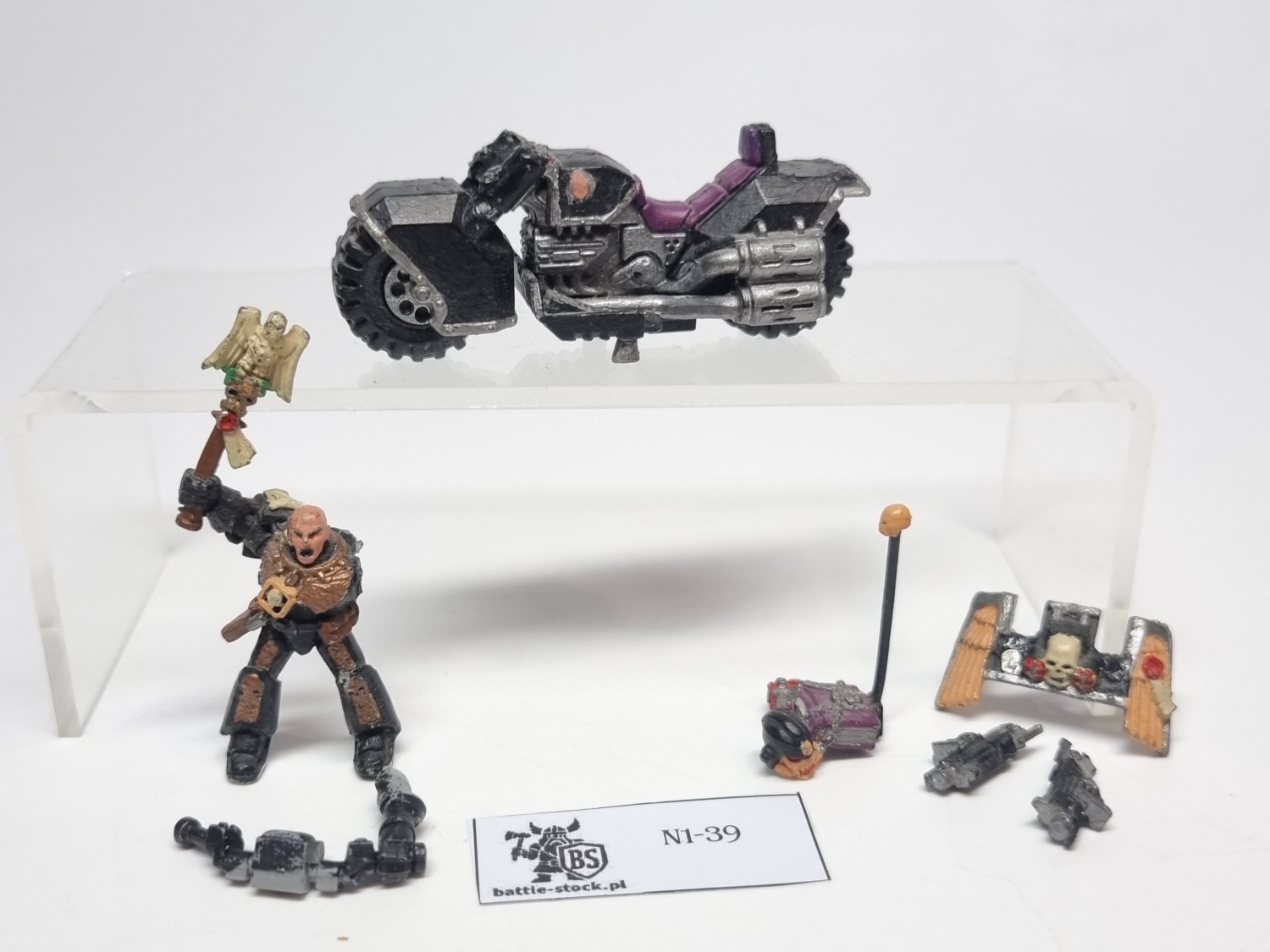 metal chaplain on bike