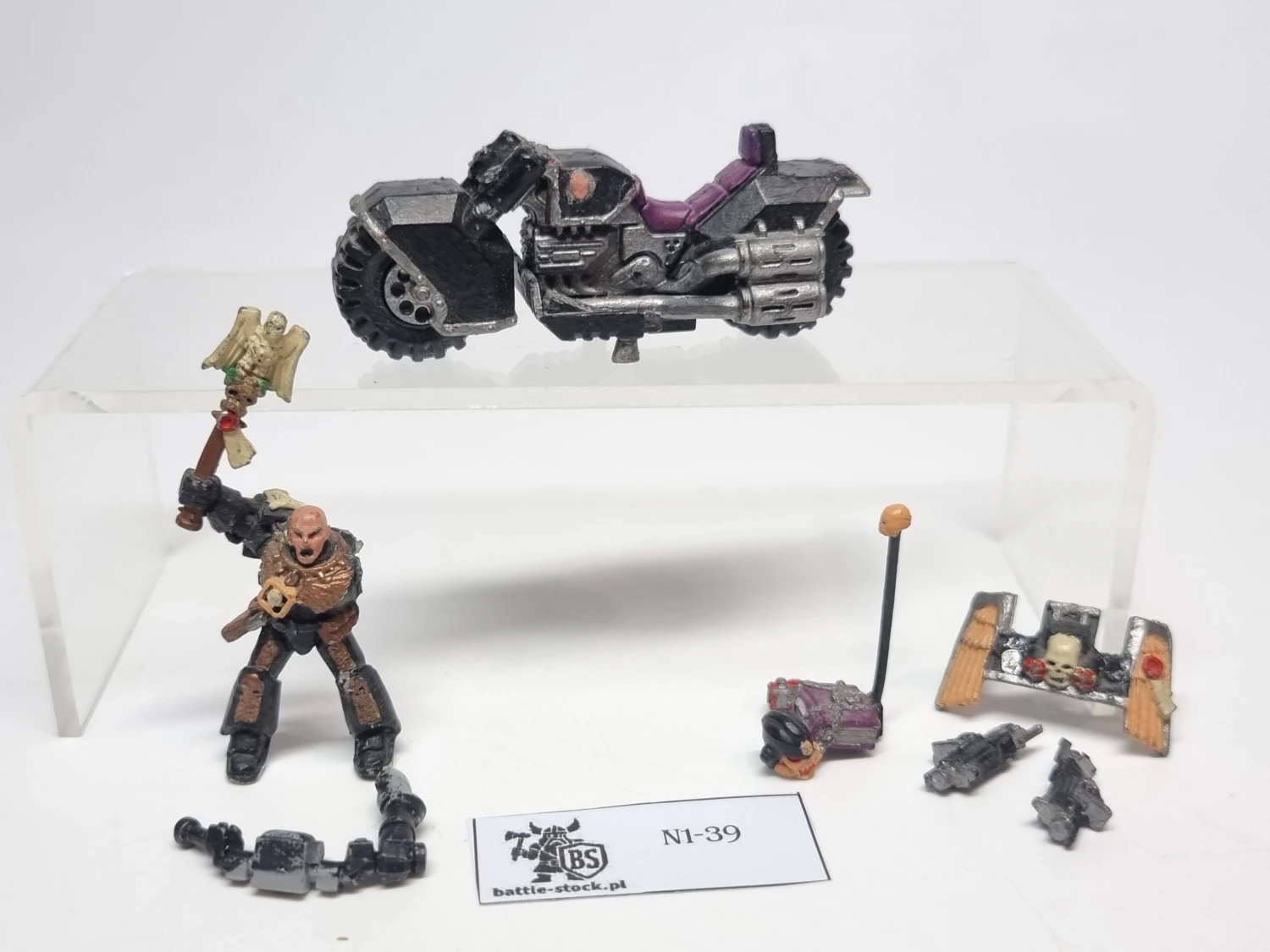 metal chaplain on bike