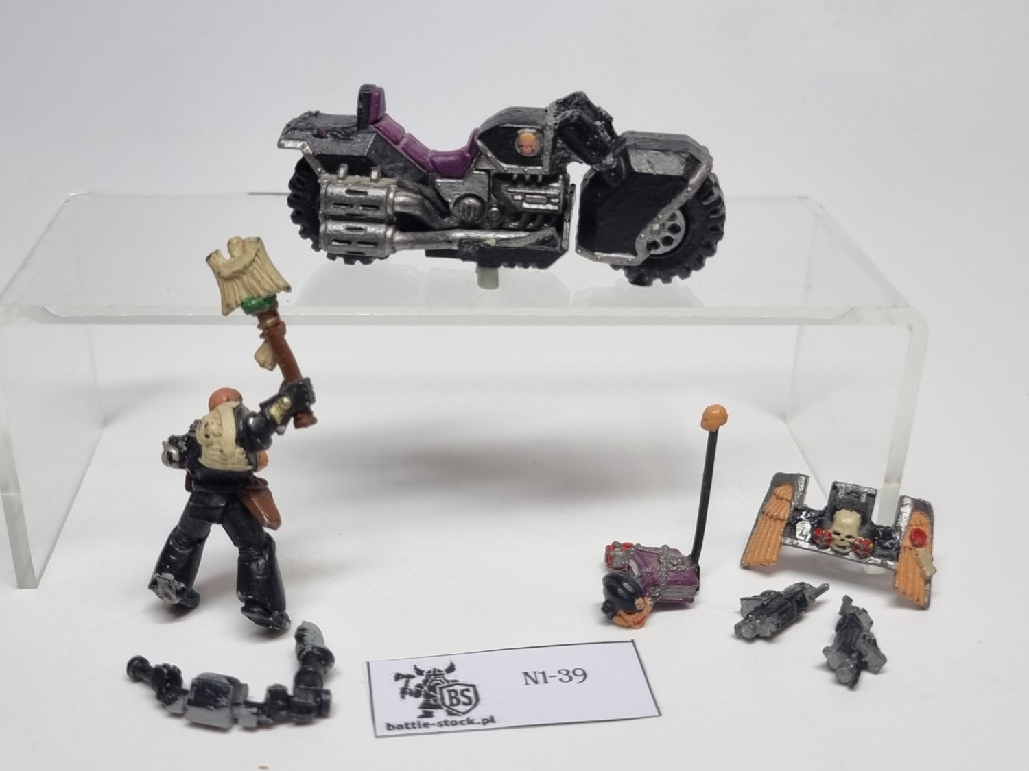 metal chaplain on bike
