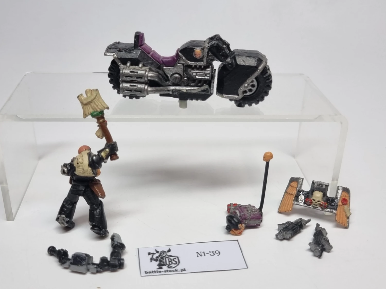 metal chaplain on bike