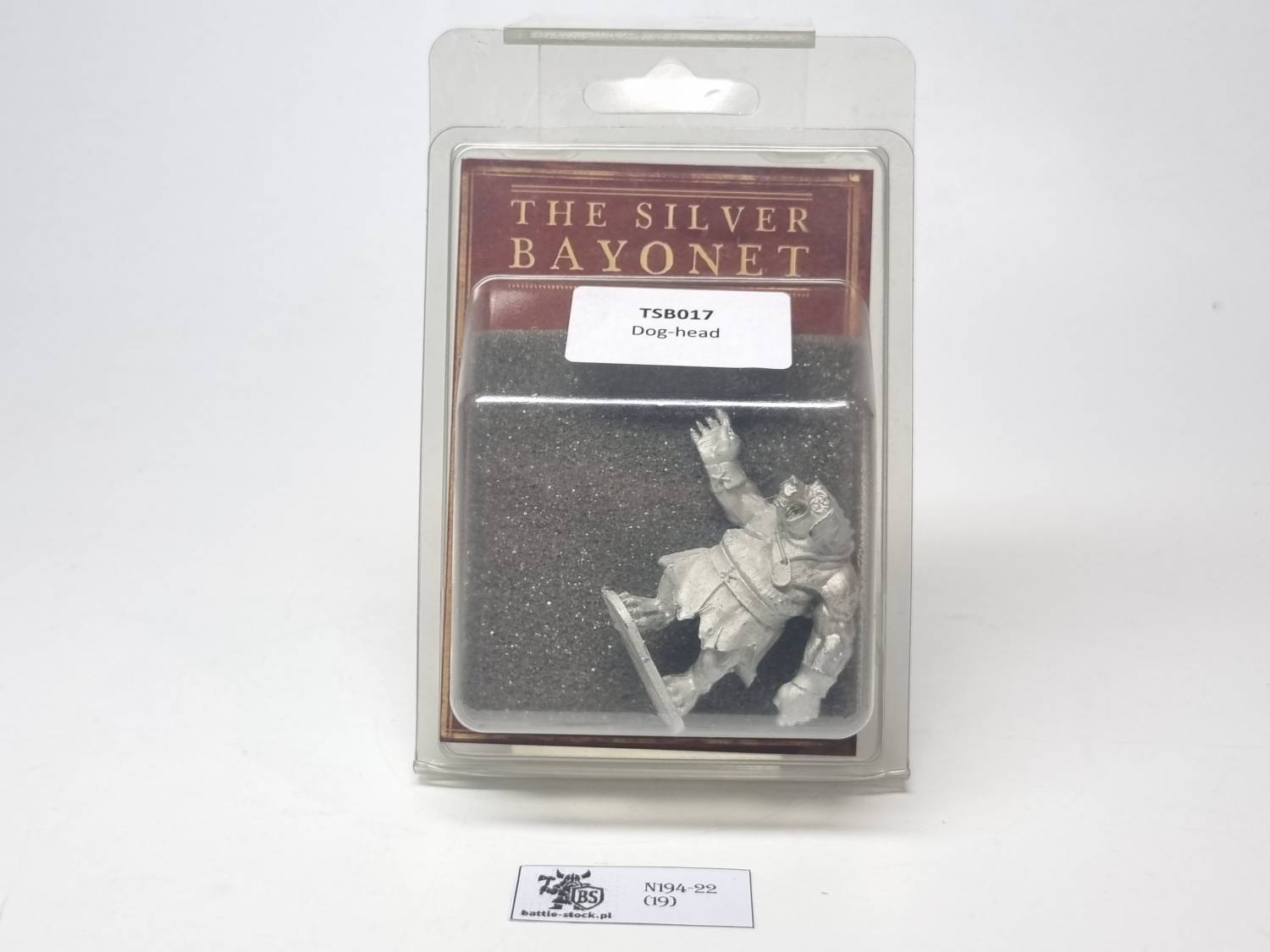 The silver bayonet dog - head