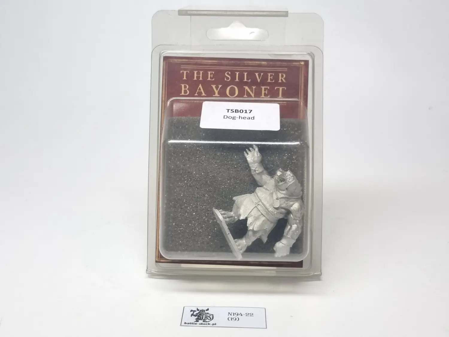 The silver bayonet dog - head