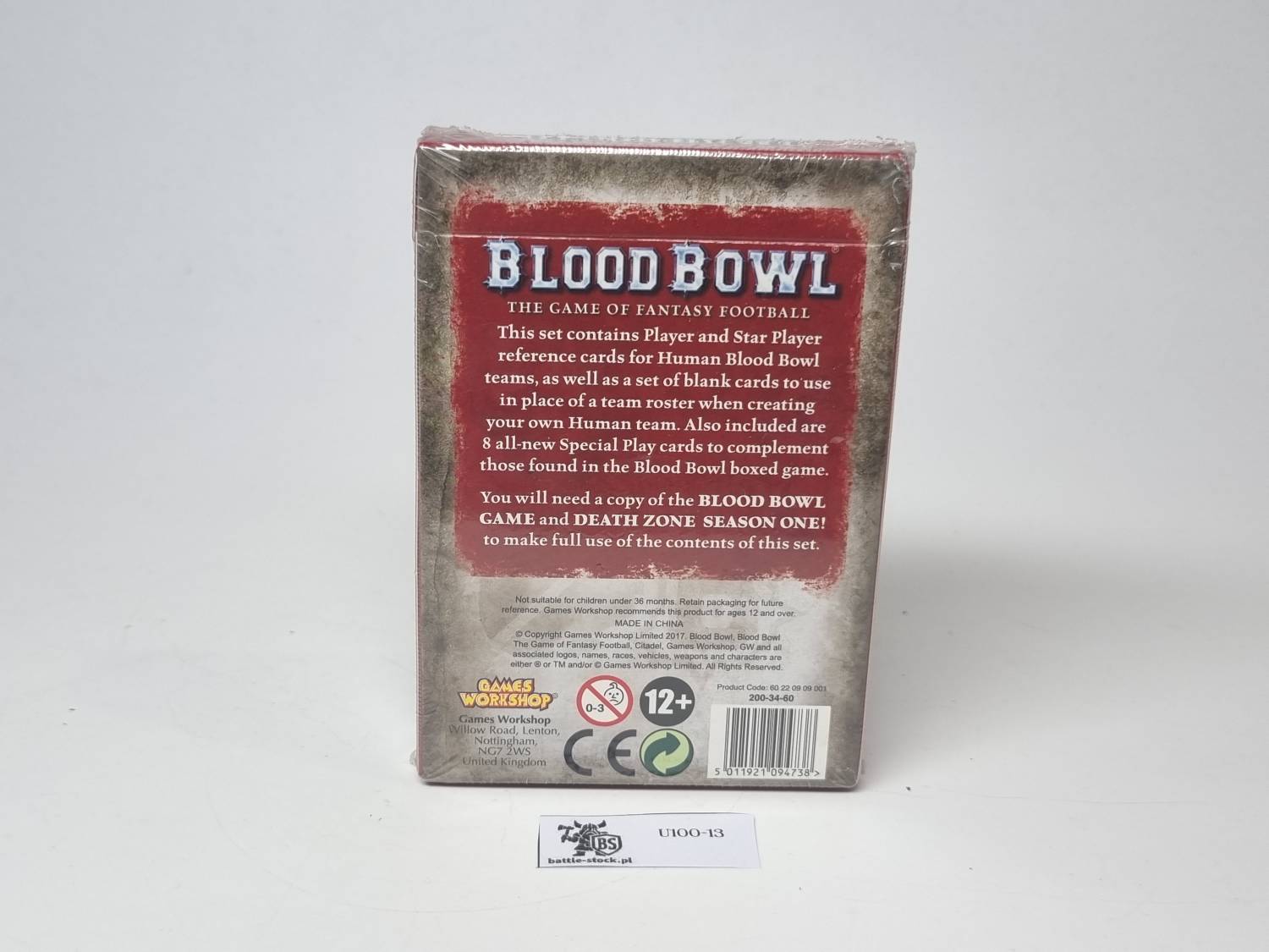 blood bowl team card pack human team