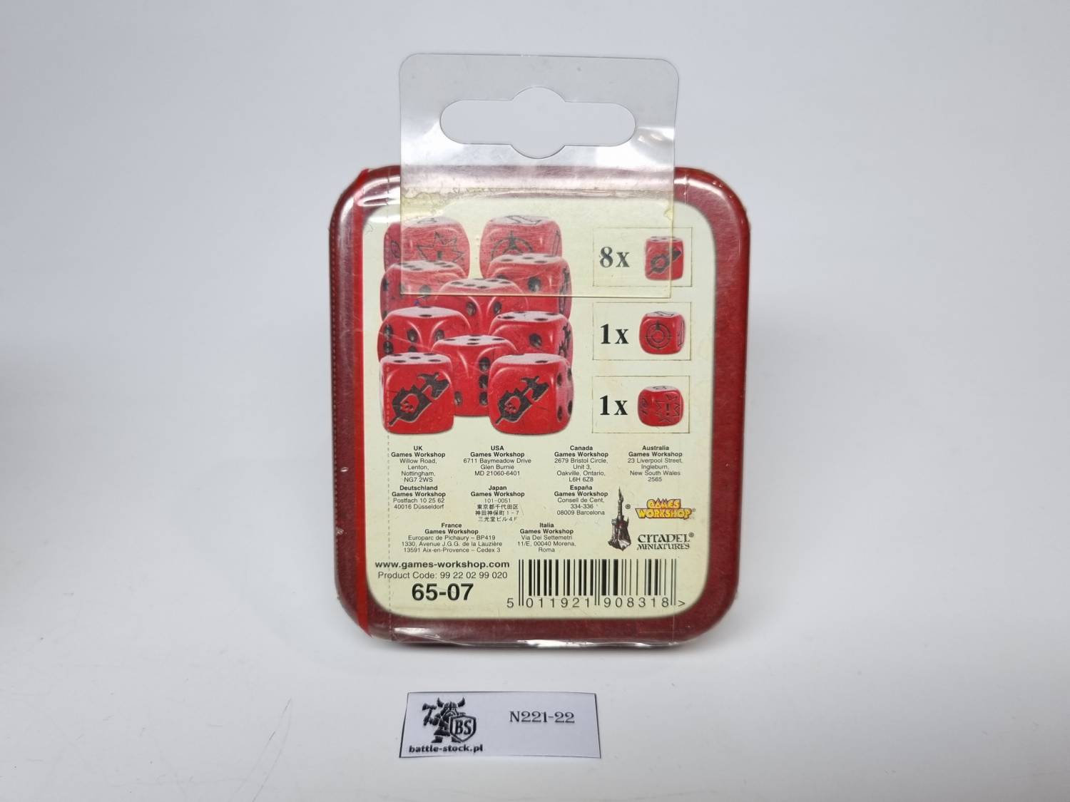 warhammer fantasy battle dice set
