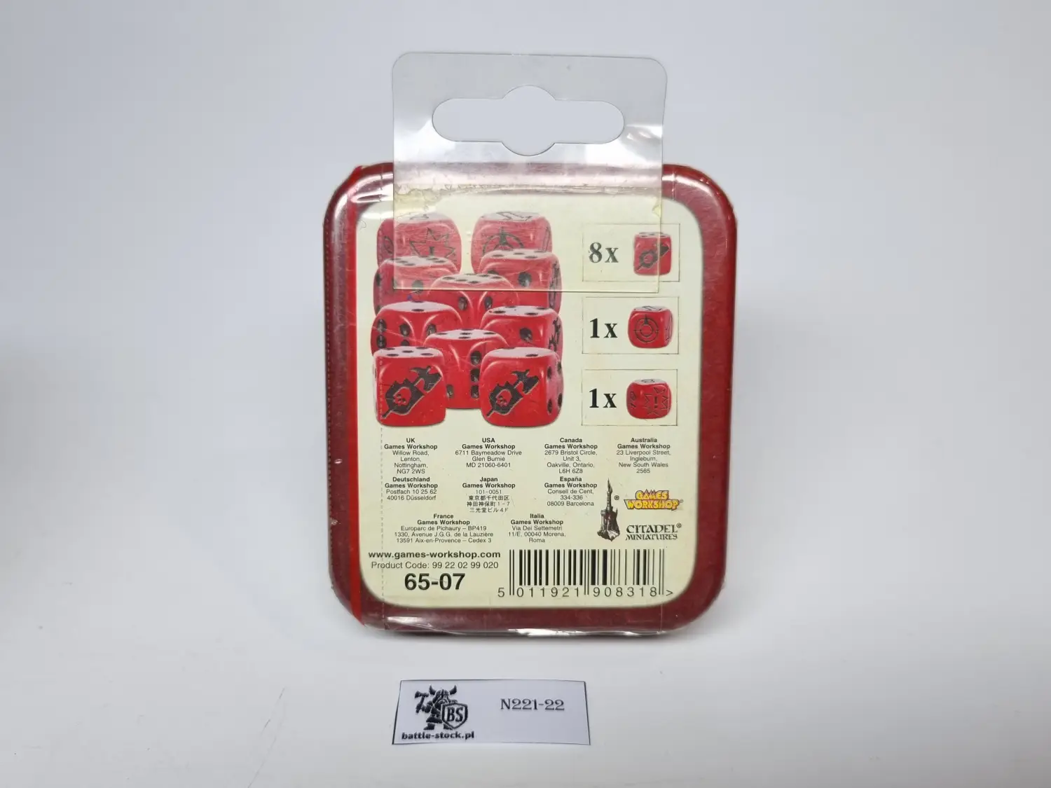warhammer fantasy battle dice set