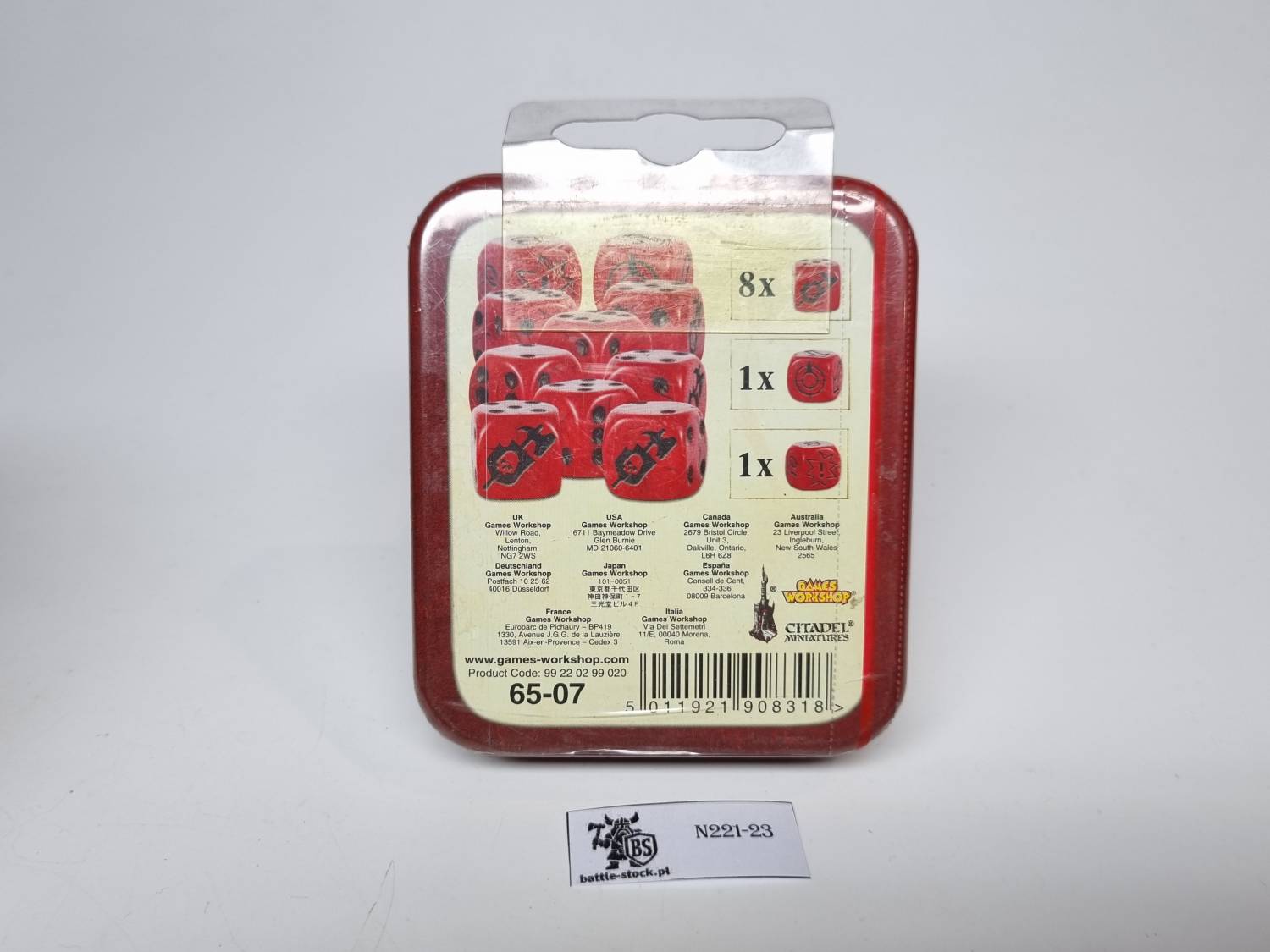 warhammer fantasy battle dice set