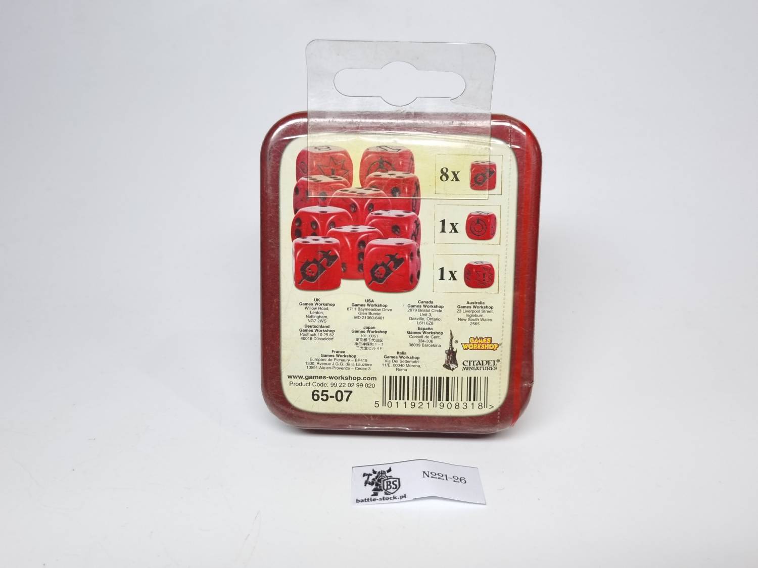 warhammer fantasy battle dice set