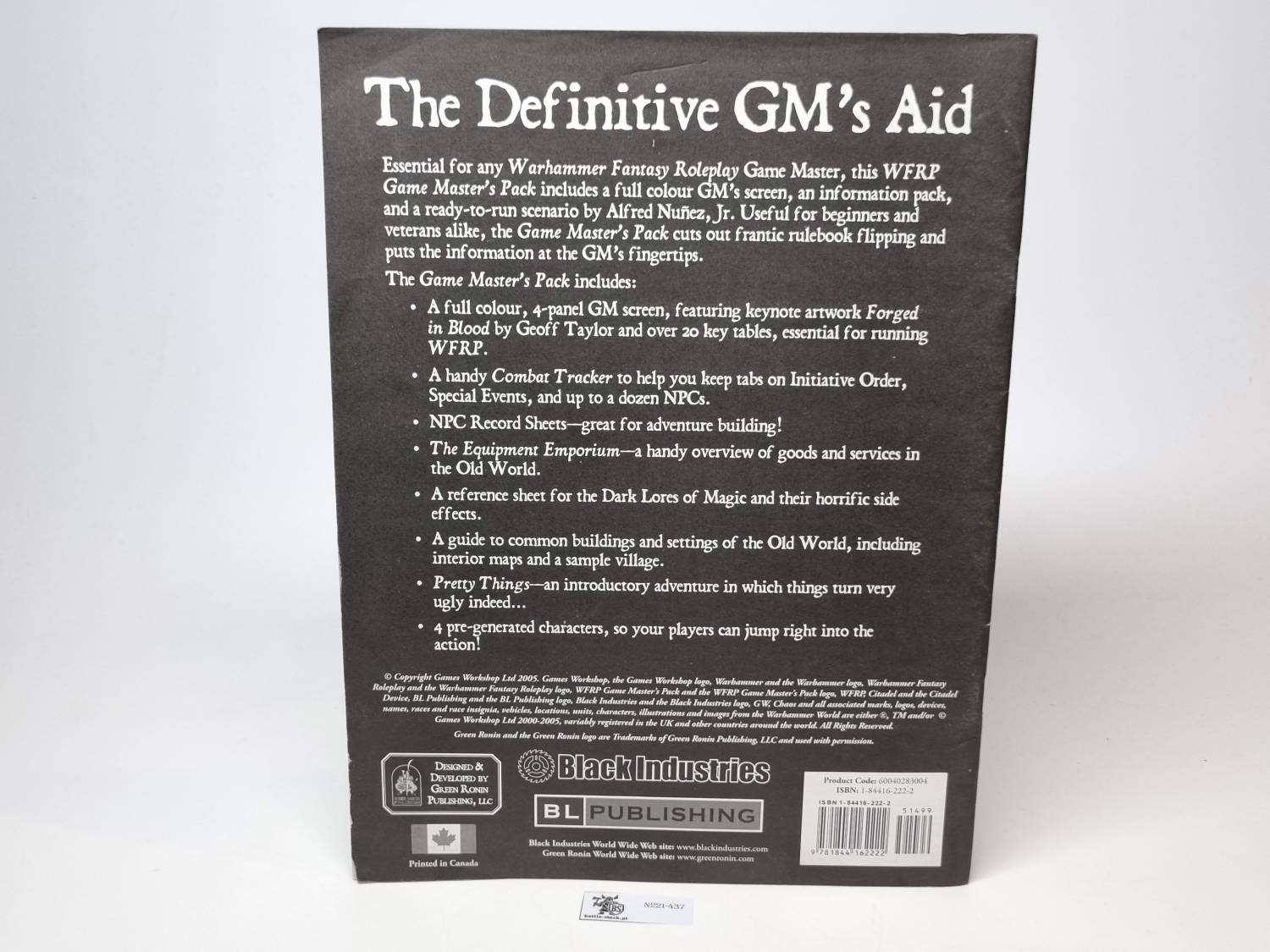 Fantasy roleplay game master's pack