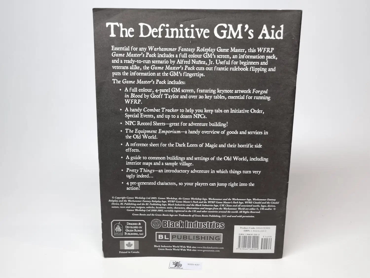Fantasy roleplay game master's pack