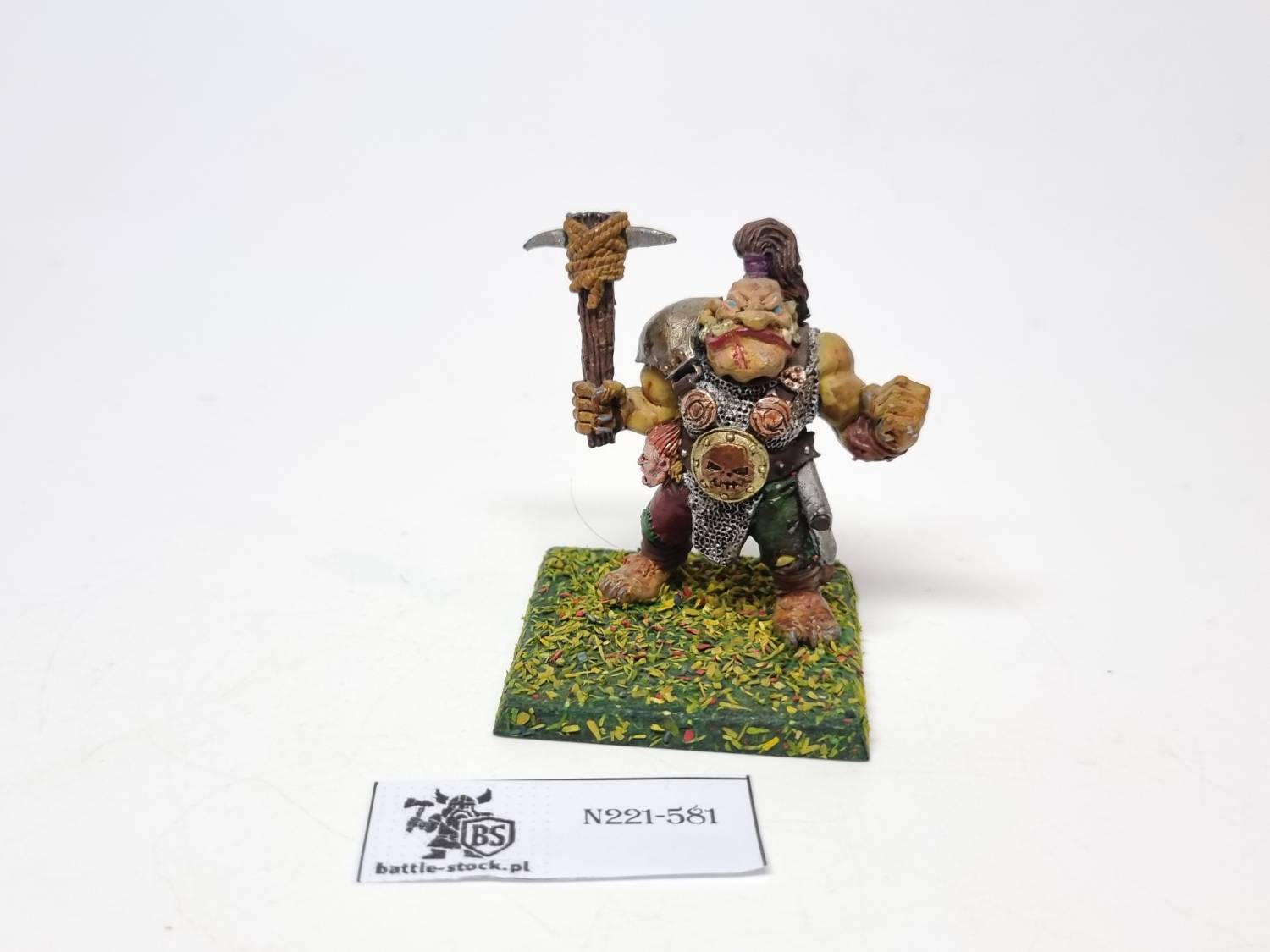 ogre with spiked club 1993 metal