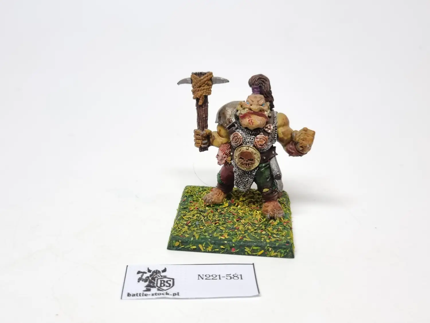 ogre with spiked club 1993 metal