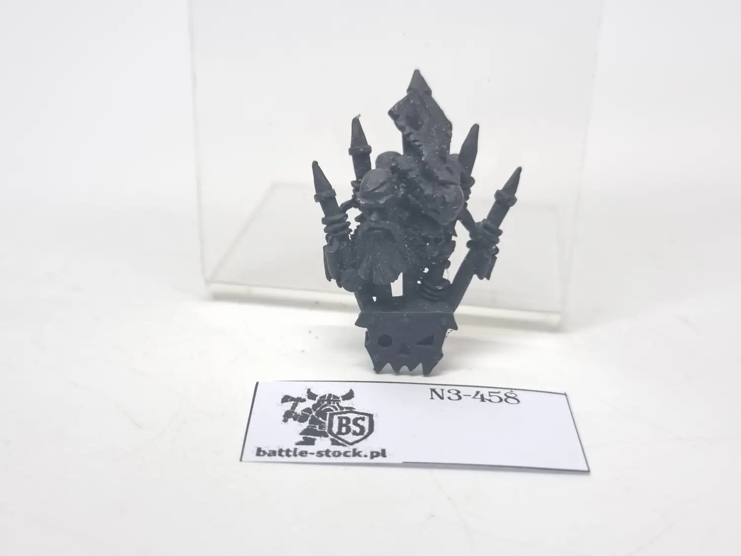 orc shaman on boar banner metal