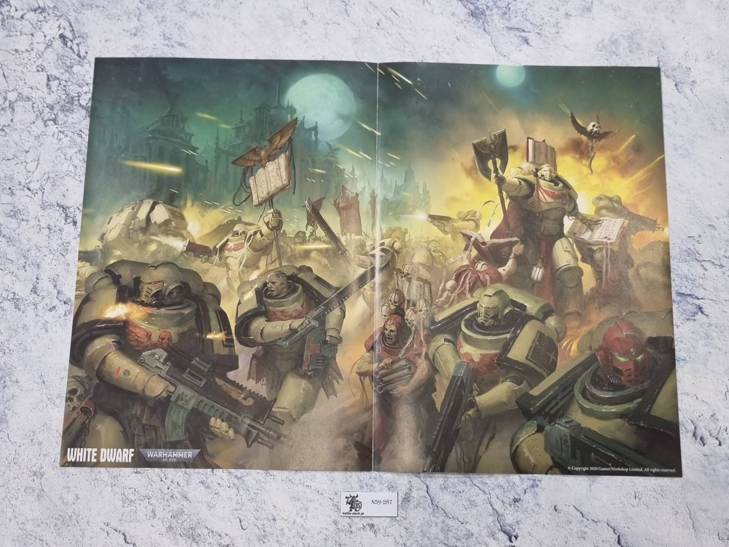 white dwarf space marines plakat