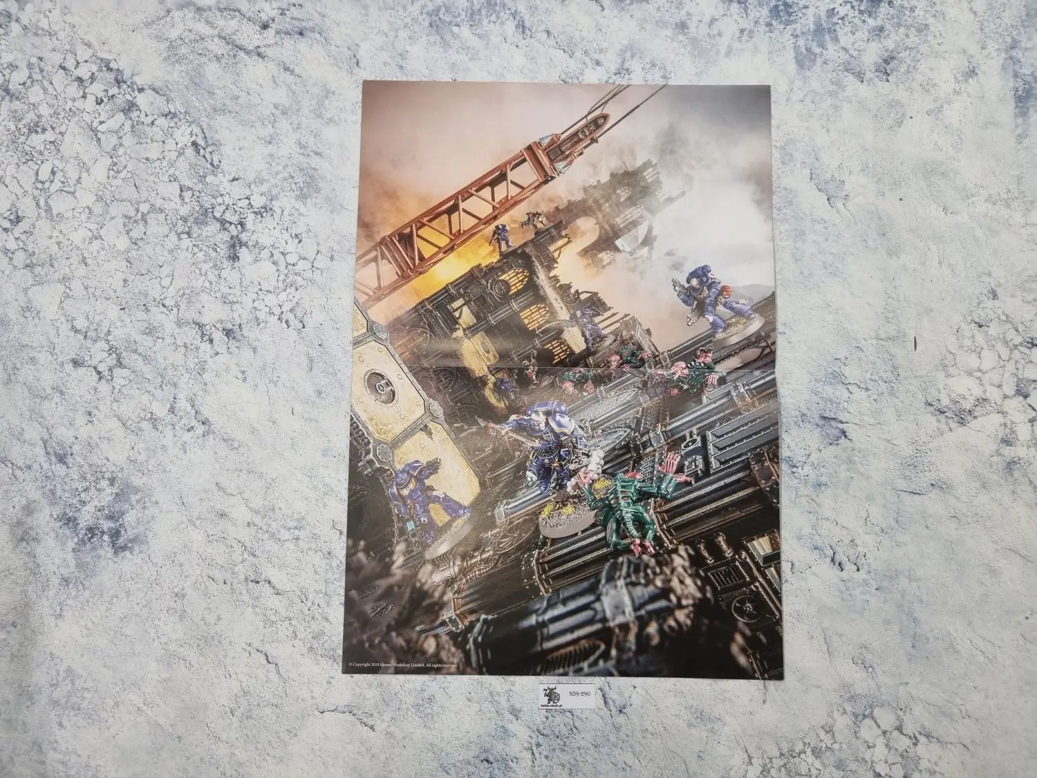 plakat space marines vs GSC