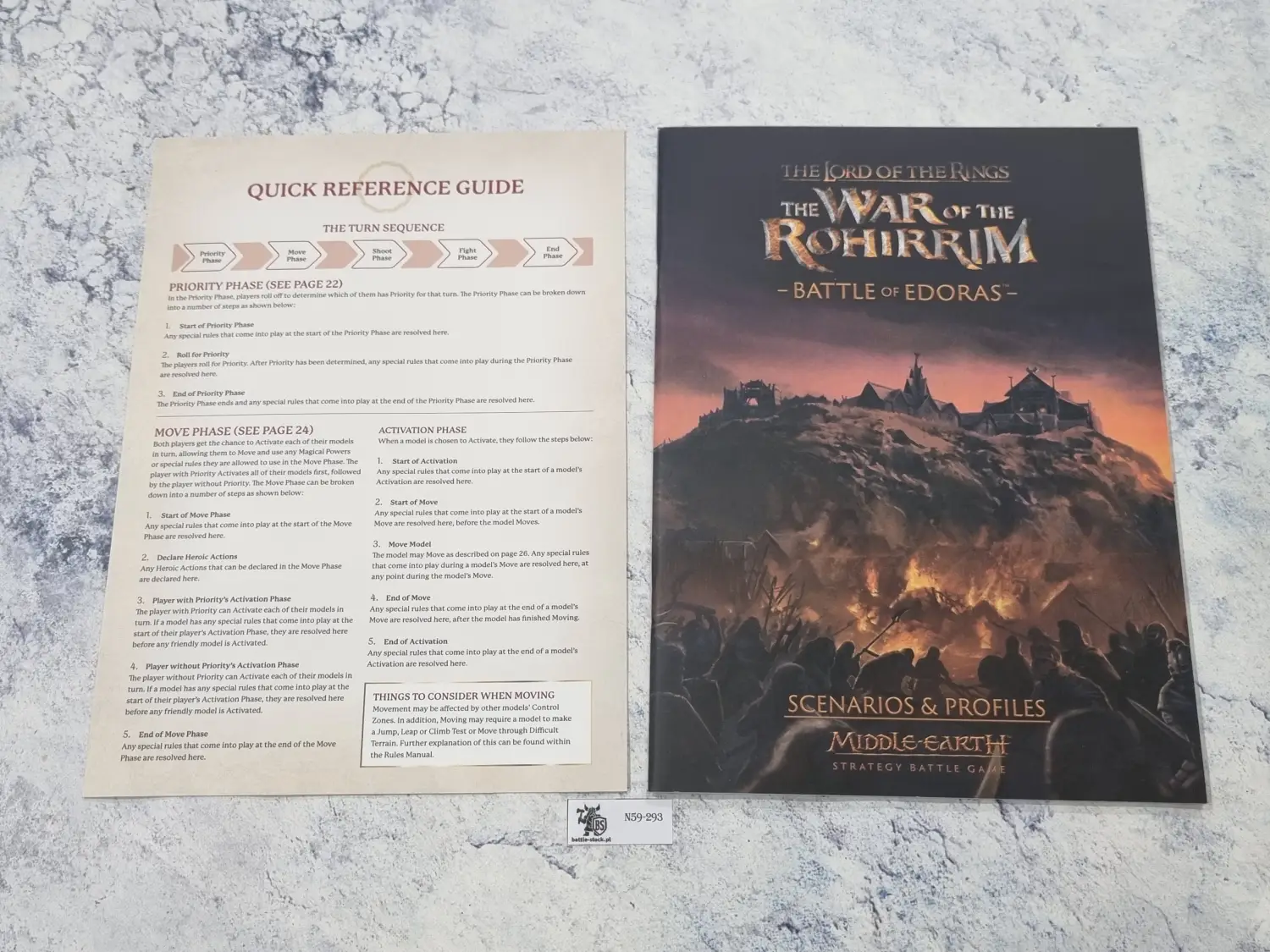 middle-earth battle of edoras rules pack