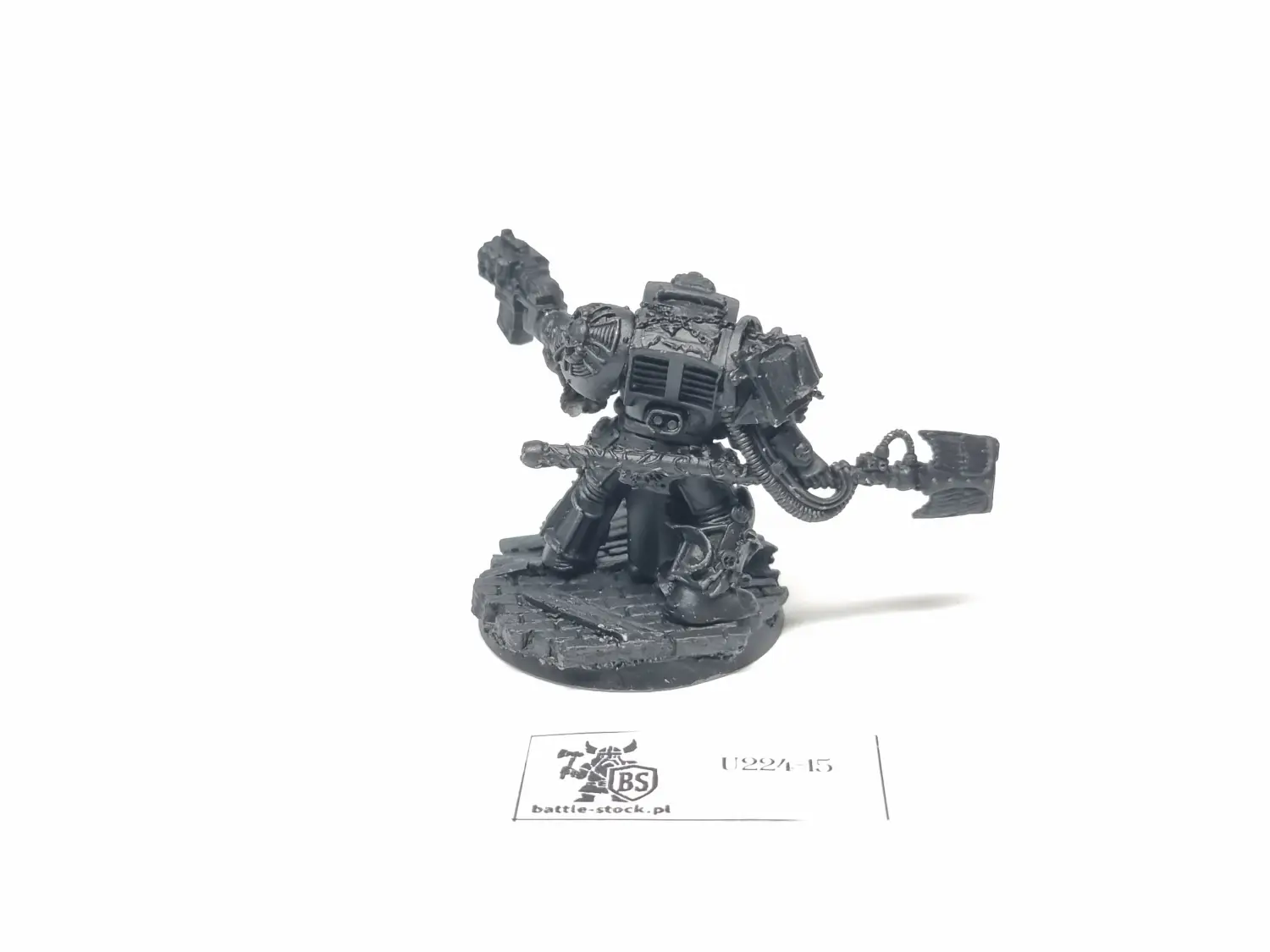 metal librarian in terminator armour