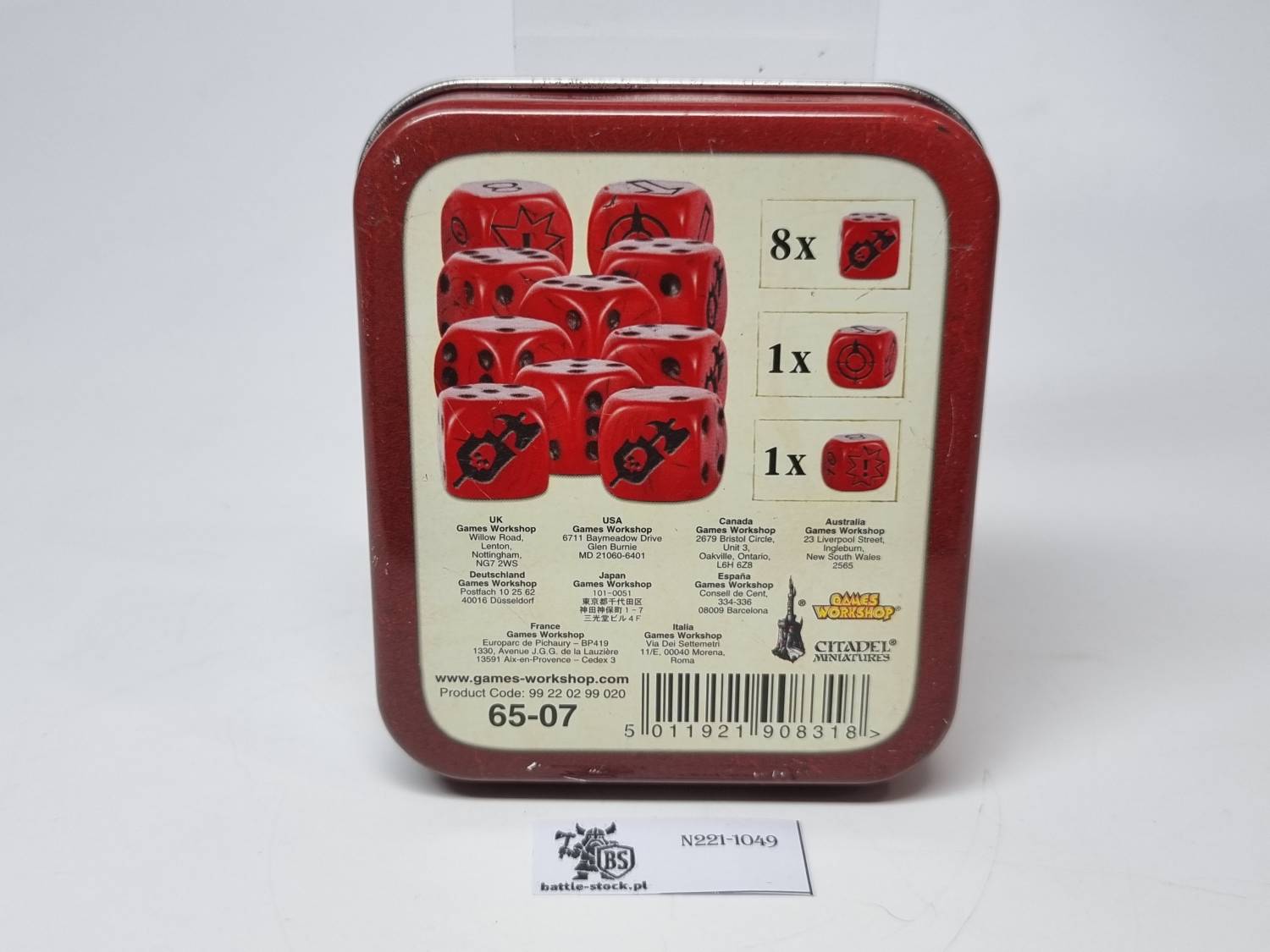 warhammer 8th ed dice
