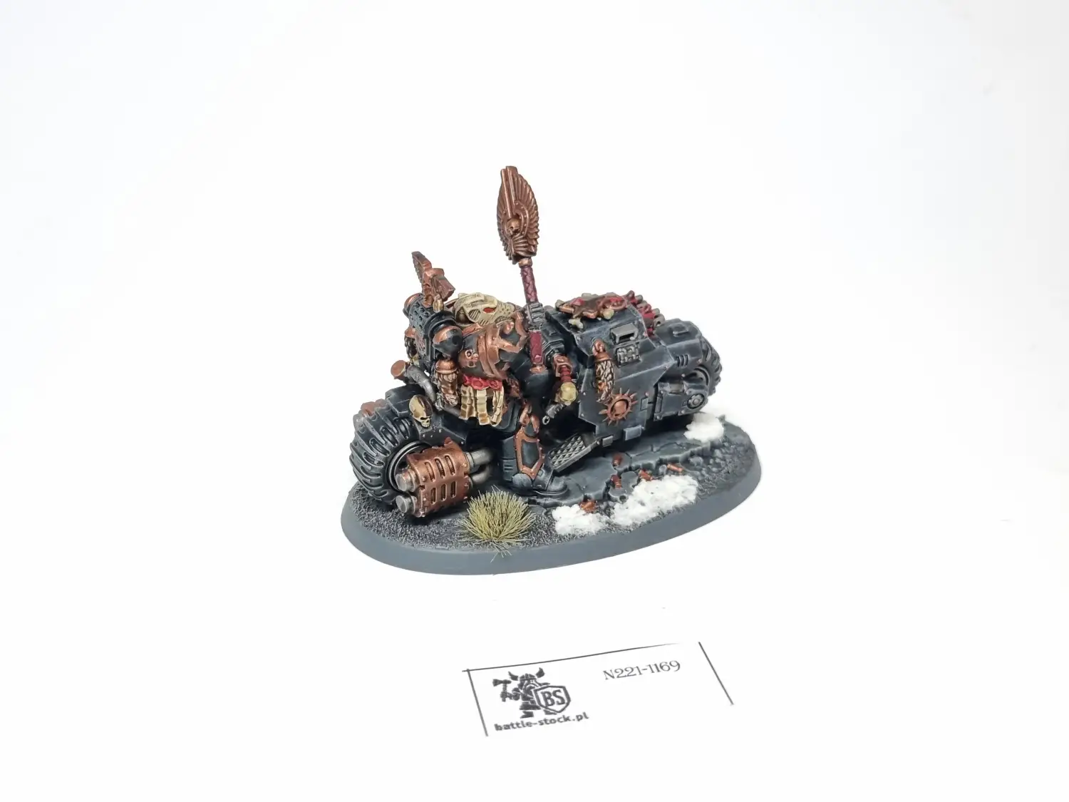 40k SW chaplain on bike